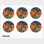 Sticker Rond tête de cheval (Feuille)