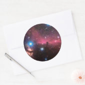 Sticker Rond Tête de cheval et nébuleuse de l'arbre (Enveloppe)