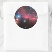 Sticker Rond Tête de cheval et nébuleuse de l'arbre (Sac)