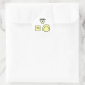 Sticker Rond tête de dessin (Sac)