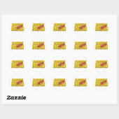 Sticker Rond Tête de fromage certifiée (Feuille)
