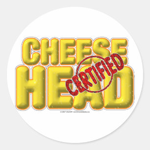 Sticker Rond Tête de fromage certifiée