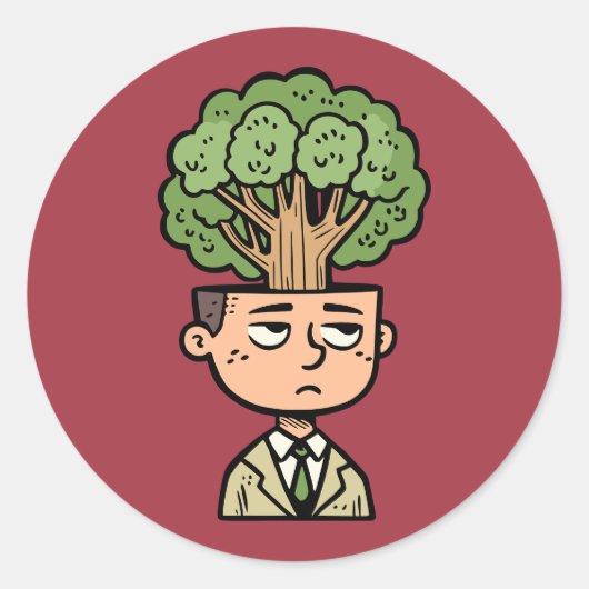 Sticker Rond Tête de l'arbre (Devant)