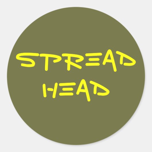 Sticker Rond Tête de propagation (Devant)