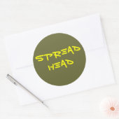Sticker Rond Tête de propagation (Enveloppe)
