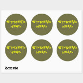 Sticker Rond Tête de propagation (Feuille)