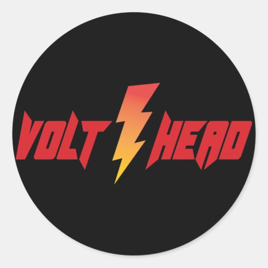 Sticker Rond Tête de volt - Boulon d'éclairage (Devant)