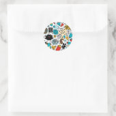 Sticker Rond Tête folle (Sac)