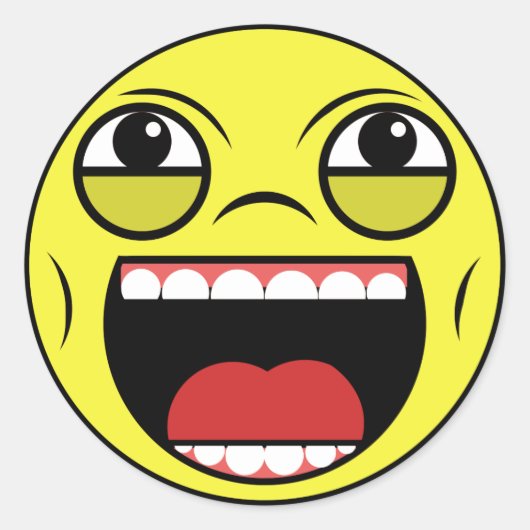 Sticker Rond Tête LOL (Devant)