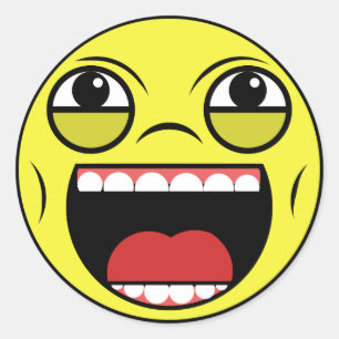 Sticker Rond Tête LOL