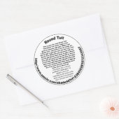 Sticker Rond Tête ronde (Enveloppe)