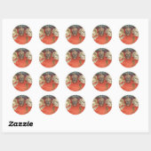 Sticker Rond Têtes Réduites Présentation Voodoo (Feuille)