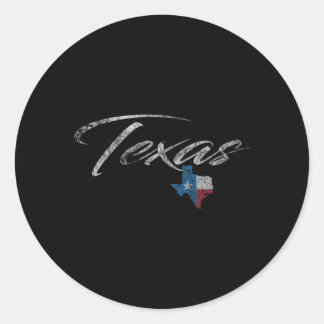 Sticker Rond Texan Texas Pour Tx