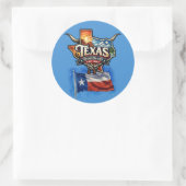 STICKER ROND TEXAS (Sac)