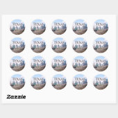 Sticker Rond Texas (Feuille)