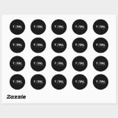 Sticker Rond Texas 8 avril total Éclipse solaire 2024 (Feuille)