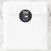 Sticker Rond Texas Appelle Et Je Dois Y Aller (Sac)