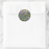 Sticker Rond Texas Bluebonnets & Fleurs sauvages indiens (Sac)