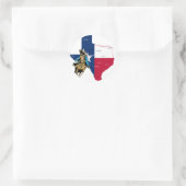 Sticker Rond Texas Cowgirl (Sac)