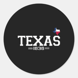 Sticker Rond Texas Independence Day 1836