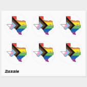 Sticker Rond Texas Pride Ally (Feuille)