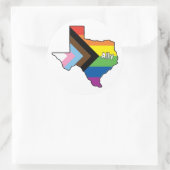 Sticker Rond Texas Pride Ally (Sac)