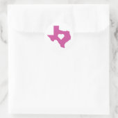 Sticker Rond Texas rose (Sac)