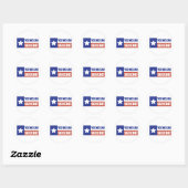 Sticker Rond Texas Secede (Feuille)