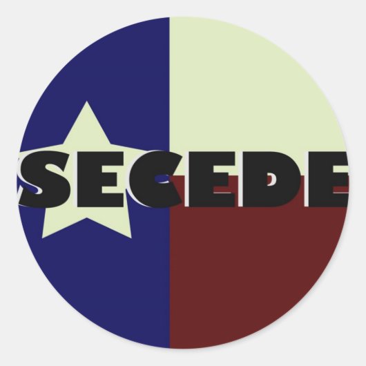 STICKER ROND TEXAS SÉCEDE LES BÂTIMENTS (Devant)
