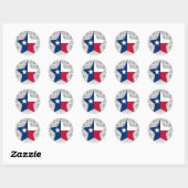 Sticker Rond Texas Star (Feuille)