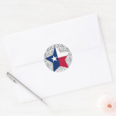 Sticker Rond Texas Star (Enveloppe)