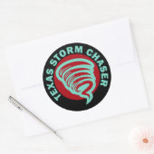 Sticker Rond Texas Storm Chaser (Enveloppe)
