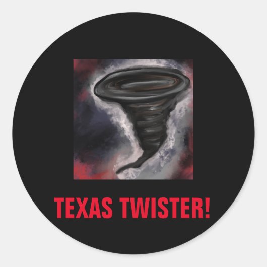 STICKER ROND TEXAS TWISTER (Devant)