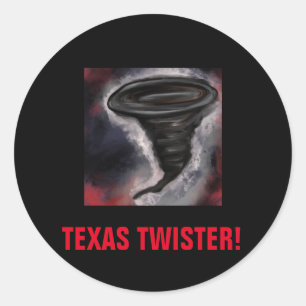 STICKER ROND TEXAS TWISTER