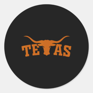 Sticker Rond Texas Usa État Étudiants Sports Amérique Cadeaux H