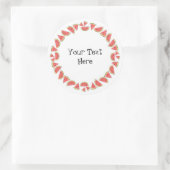 Sticker Rond Texte circulaire de pièces de pastèque (Sac)