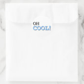 Sticker Rond Texte Cool (Sac)