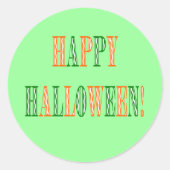 Sticker Rond Texte du festival d'Halloween (Devant)