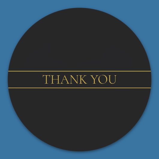 Sticker Rond Texte et lignes Gold personnalisables