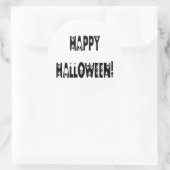Sticker Rond Texte Halloween squelettique (Sac)