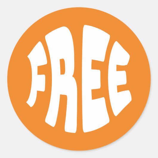 Sticker Rond Texte libre (Devant)