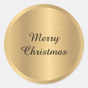 Sticker Rond Texte personnalisable Joyeux Noël Ajoutez votre no