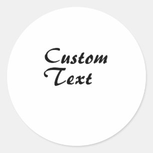 Sticker Rond Texte personnalisé Nom personnalisé