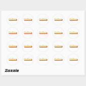 Sticker Rond Texte Vintage Madison Retro (Feuille)