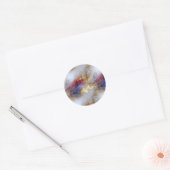 Sticker Rond Texture abstraite d'encre alcoolique avec des acce (Enveloppe)