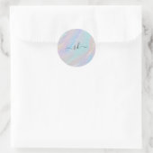 Sticker Rond Texture arc-en-ciel Abstraite (Sac)