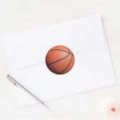 Sticker Rond texture de BASKETball (Enveloppe)