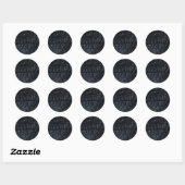 Sticker Rond Texture de bois brûlé (Feuille)