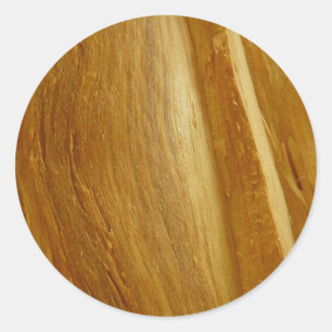 Sticker Rond Texture de faux bois de pin II