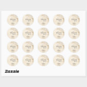 Sticker Rond Texture de marbre dentelle florale Mariage musulma (Feuille)